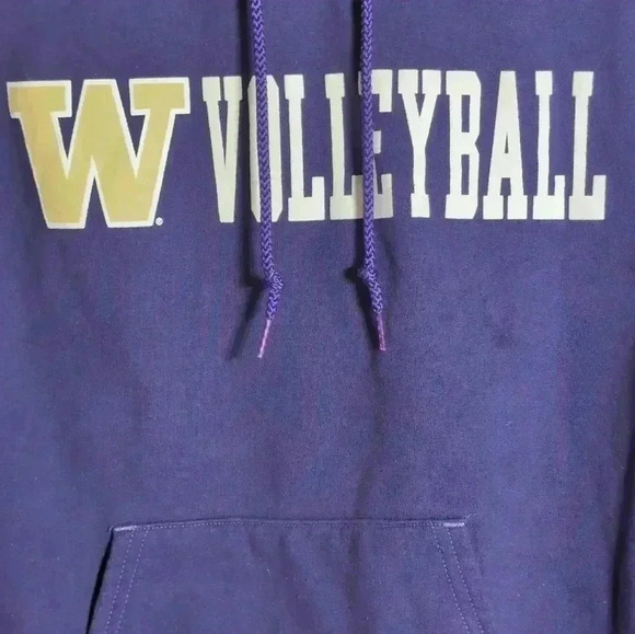 Washington Huskies Volleyball Purple Champion Hoodie sz XS - Picture 2 of 6